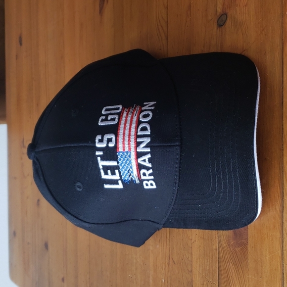 Let's Go Brandon Black Adjustable Hat New!